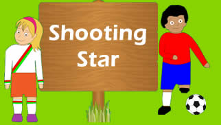 Coordination lesson for kids shooting star