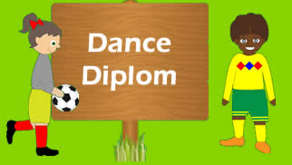 Dancing soccer training, get a diplom