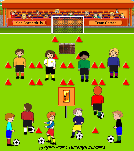 Soccer teamgame golden door